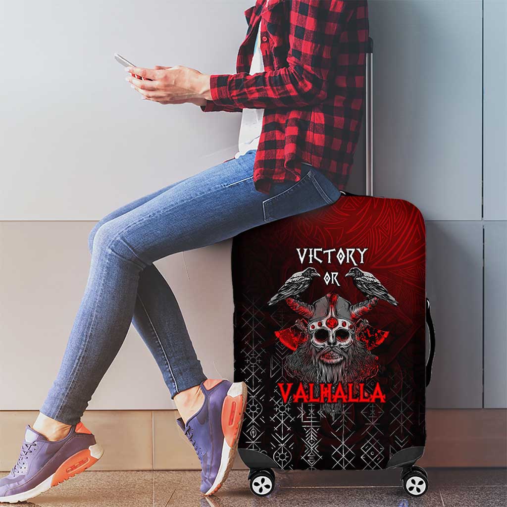 Victory Or Valhalla Luggage Cover Viking - Wonder Print Shop