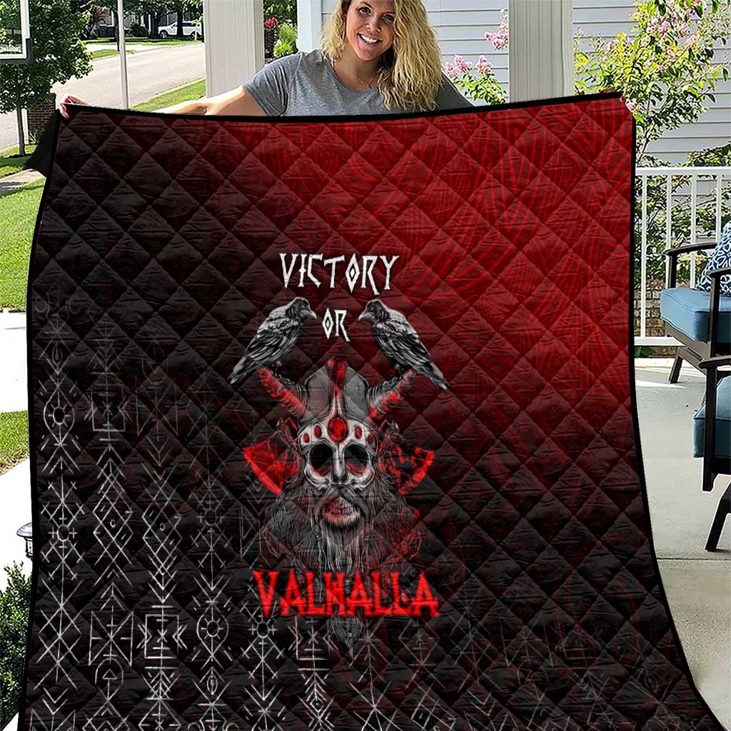 Victory Or Valhalla Quilt Viking - Wonder Print Shop
