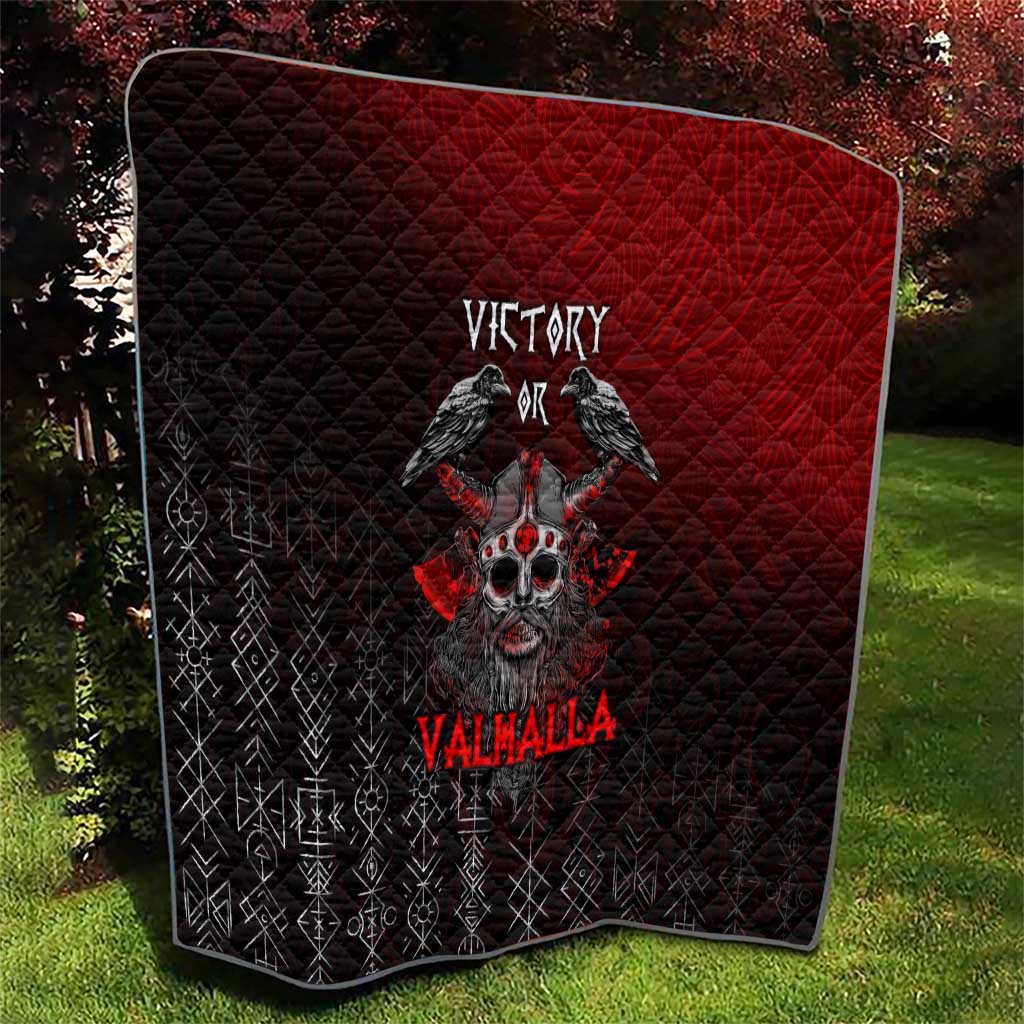 Victory Or Valhalla Quilt Viking - Wonder Print Shop