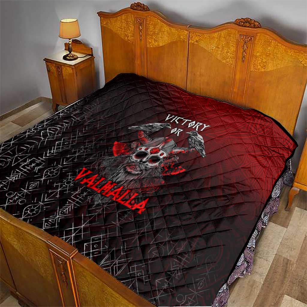 Victory Or Valhalla Quilt Viking - Wonder Print Shop