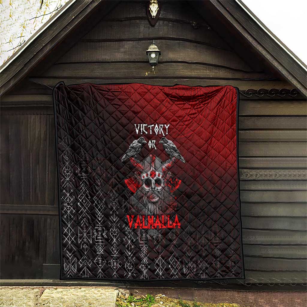 Victory Or Valhalla Quilt Viking - Wonder Print Shop