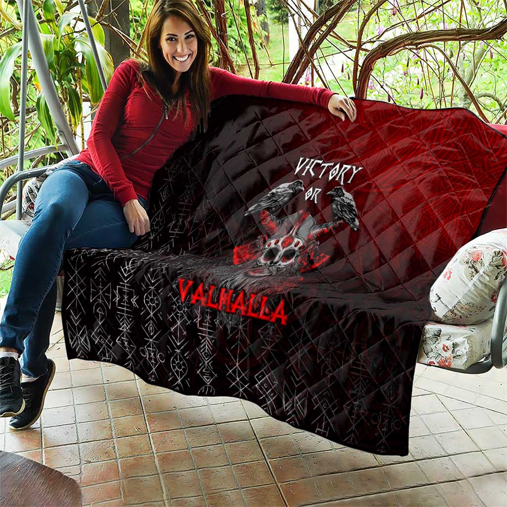 Victory Or Valhalla Quilt Viking - Wonder Print Shop
