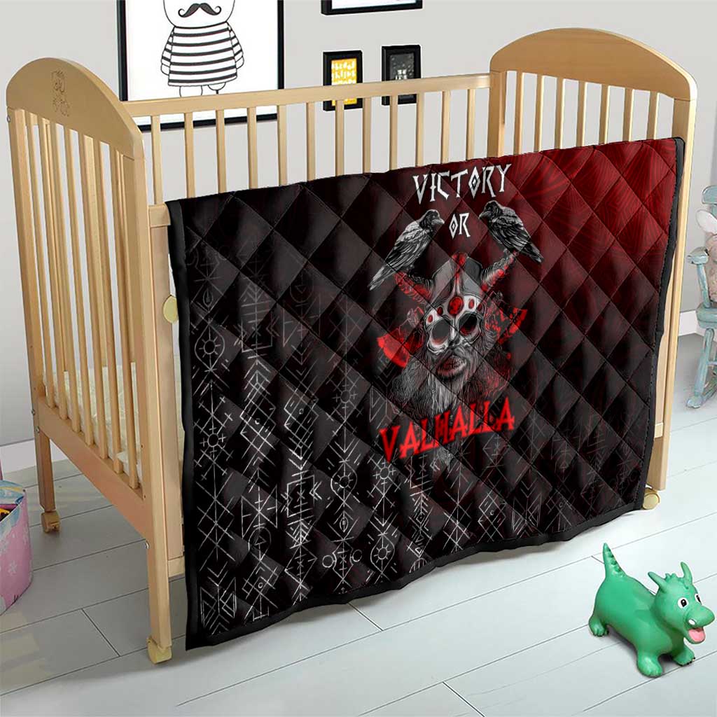 Victory Or Valhalla Quilt Viking - Wonder Print Shop