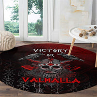 Victory Or Valhalla Round Carpet Viking