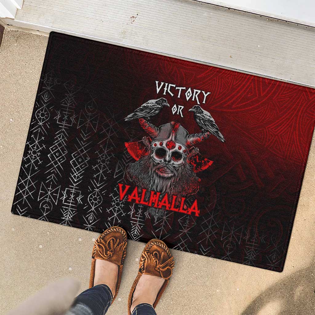 Victory Or Valhalla Rubber Doormat Viking - Wonder Print Shop