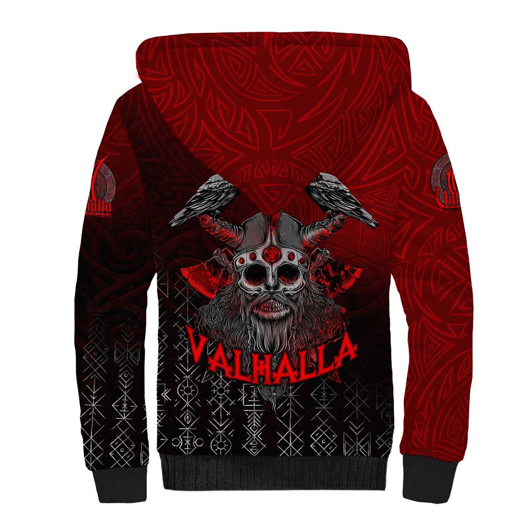 Victory Or Valhalla Sherpa Hoodie Viking - Wonder Print Shop