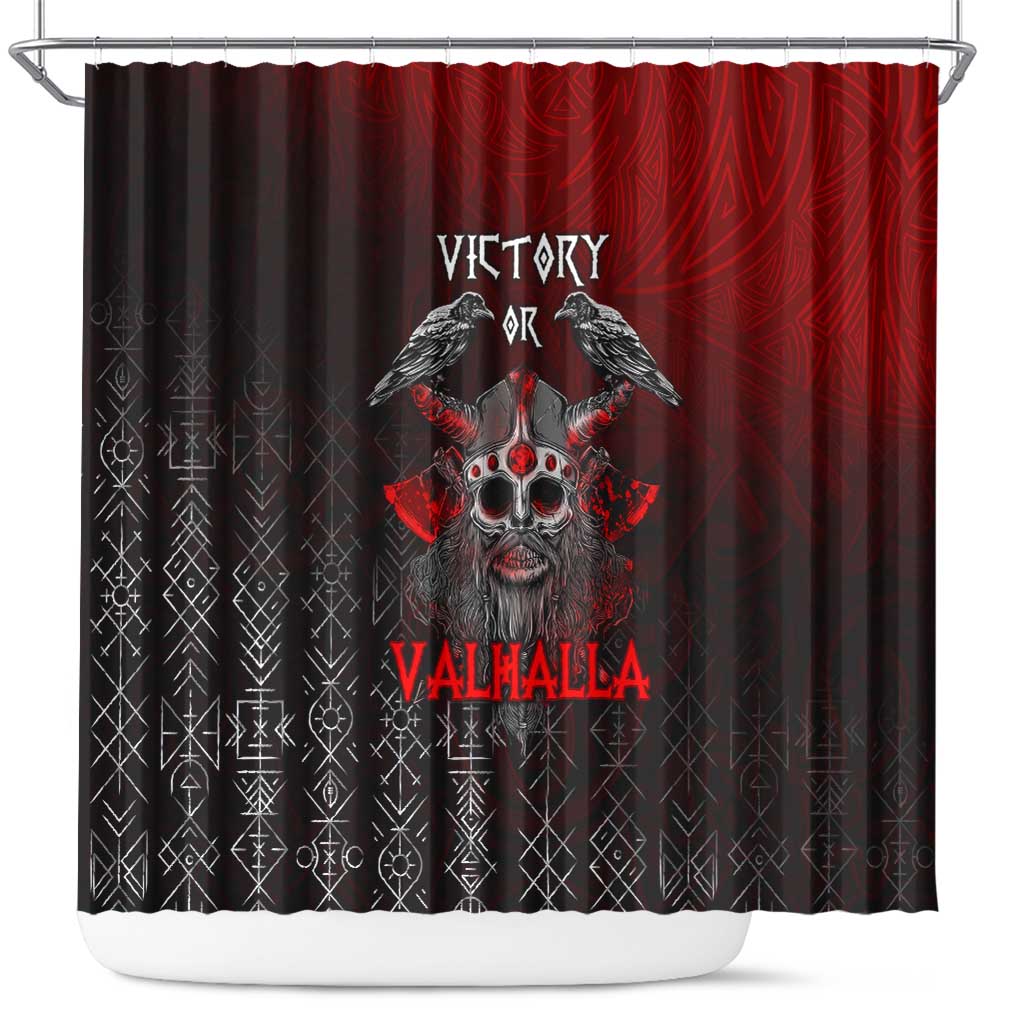 Victory Or Valhalla Shower Curtain Viking