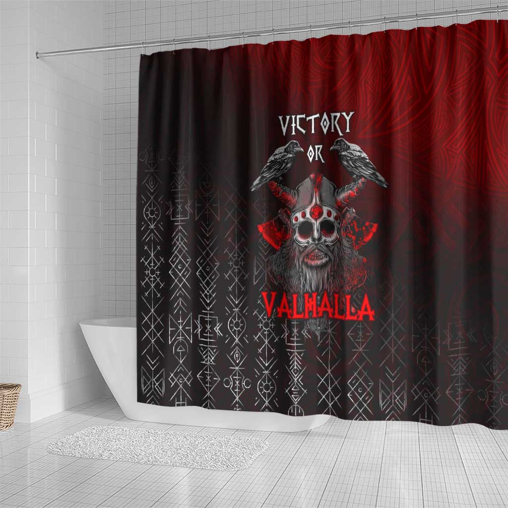 Victory Or Valhalla Shower Curtain Viking