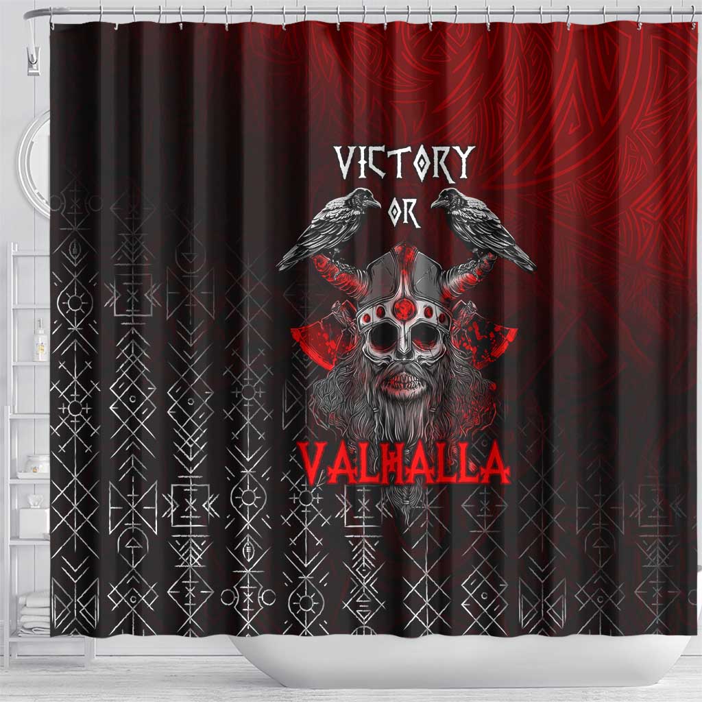 Victory Or Valhalla Shower Curtain Viking