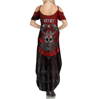 Victory Or Valhalla Summer Maxi Dress Viking - Wonder Print Shop