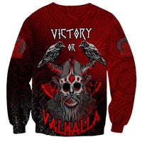 Victory Or Valhalla Sweatshirt Viking - Wonder Print Shop
