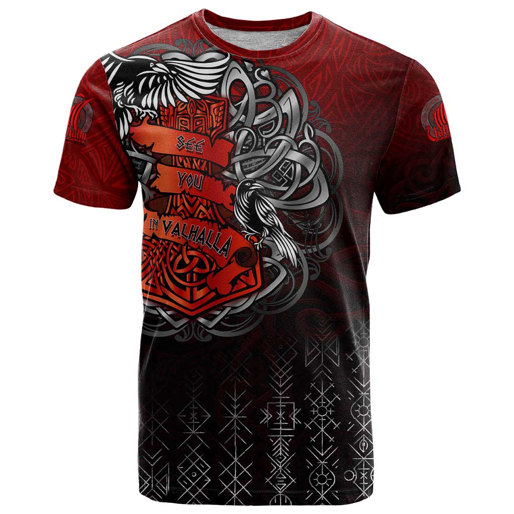 Victory Or Valhalla T Shirt Viking - Wonder Print Shop