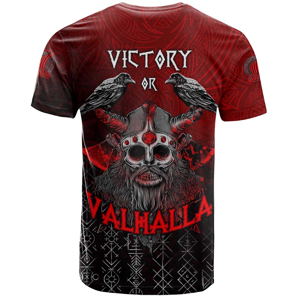 Victory Or Valhalla T Shirt Viking - Wonder Print Shop