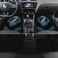Dragon Viking With Runes Car Mats Blue Black - Wonder Print Shop