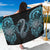 Dragon Viking With Runes Sarong Blue Black - Wonder Print Shop
