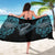 Dragon Viking With Runes Sarong Blue Black - Wonder Print Shop