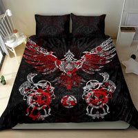 Raven And Norse Runes Bedding Set Viking - Wonder Print Shop