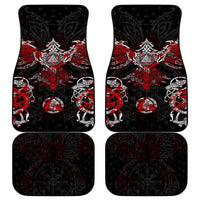 Raven And Norse Runes Car Mats Viking - Wonder Print Shop