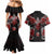 Raven And Norse Runes Couples Matching Mermaid Dress and Hawaiian Shirt Viking - Wonder Print Shop