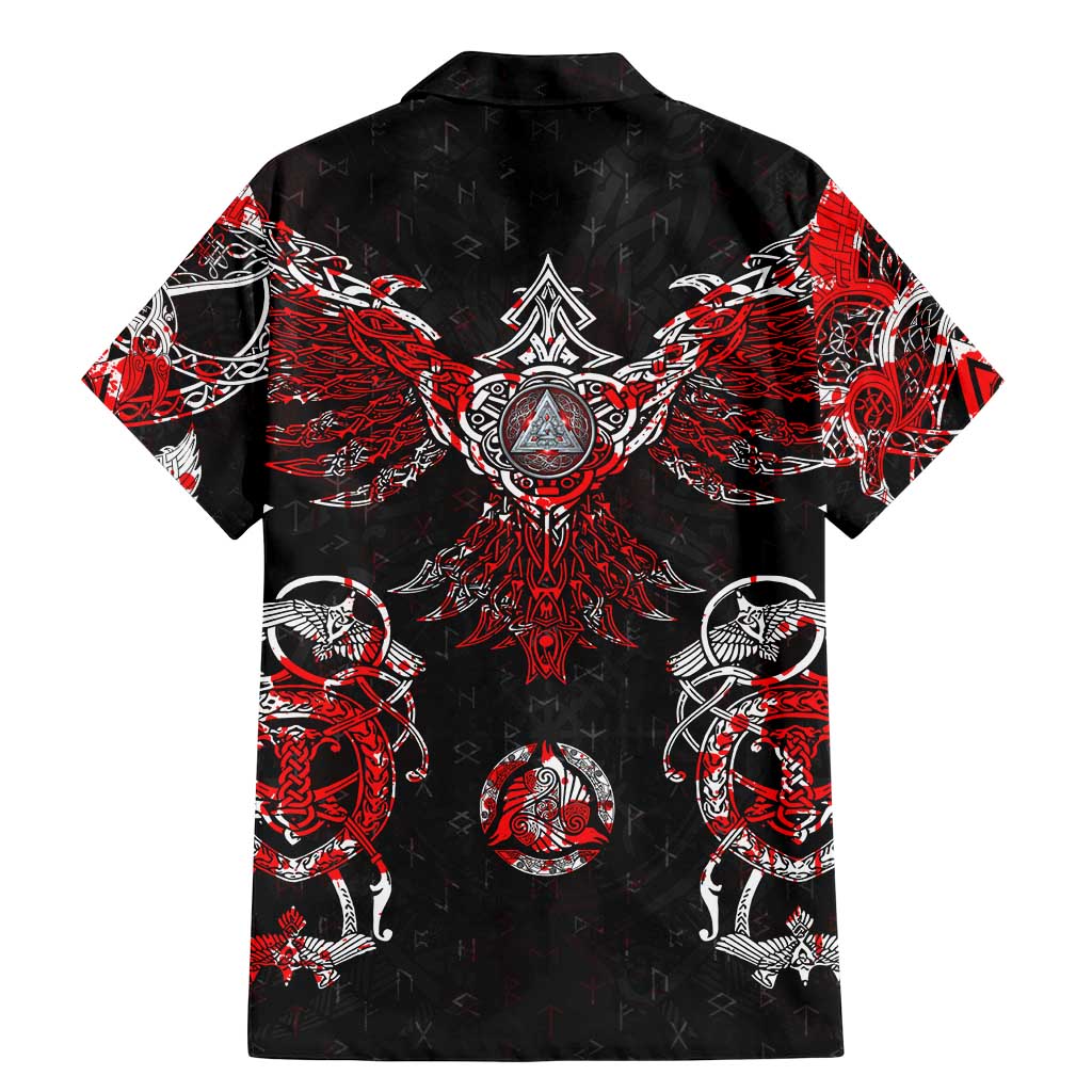 Raven And Norse Runes Family Matching Mermaid Dress and Hawaiian Shirt Viking - Wonder Print Shop