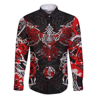 Raven And Norse Runes Family Matching Mermaid Dress and Hawaiian Shirt Viking - Wonder Print Shop