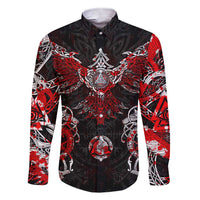 Raven And Norse Runes Family Matching Short Sleeve Bodycon Dress and Hawaiian Shirt Viking - Wonder Print Shop