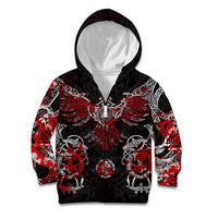 Raven And Norse Runes Kid Hoodie Viking - Wonder Print Shop
