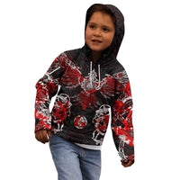 Raven And Norse Runes Kid Hoodie Viking - Wonder Print Shop