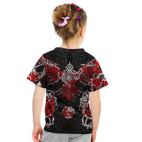 Raven And Norse Runes Kid T Shirt Viking - Wonder Print Shop