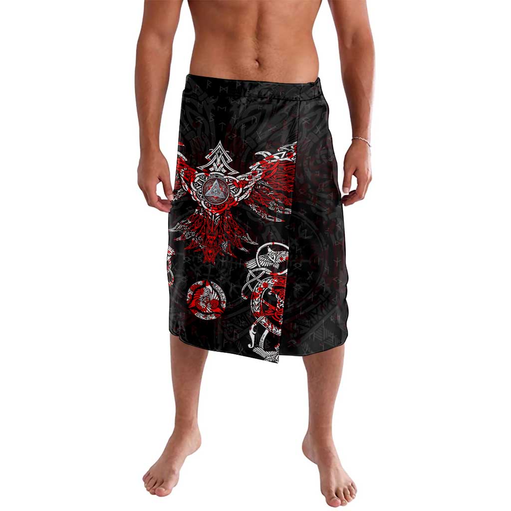 Raven And Norse Runes Lavalava Viking - Wonder Print Shop