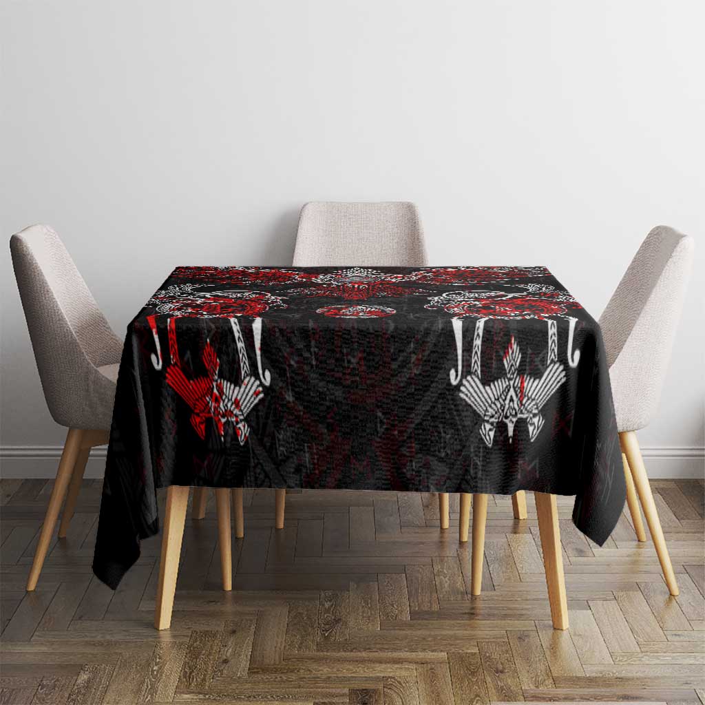 Raven And Norse Runes Tablecloth Viking - Wonder Print Shop