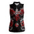 Raven And Norse Runes Women Sleeveless Polo Shirt Viking - Wonder Print Shop