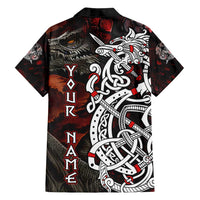 Viking Dragons Family Matching Off Shoulder Maxi Dress and Hawaiian Shirt Norse Mythology - Wonder Print Shop