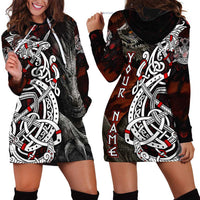 Viking Dragons Hoodie Dress Norse Mythology - Wonder Print Shop