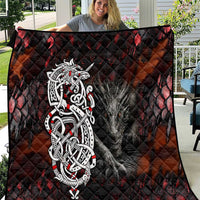 Viking Dragons Quilt Norse Mythology - Wonder Print Shop