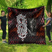 Viking Dragons Quilt Norse Mythology - Wonder Print Shop