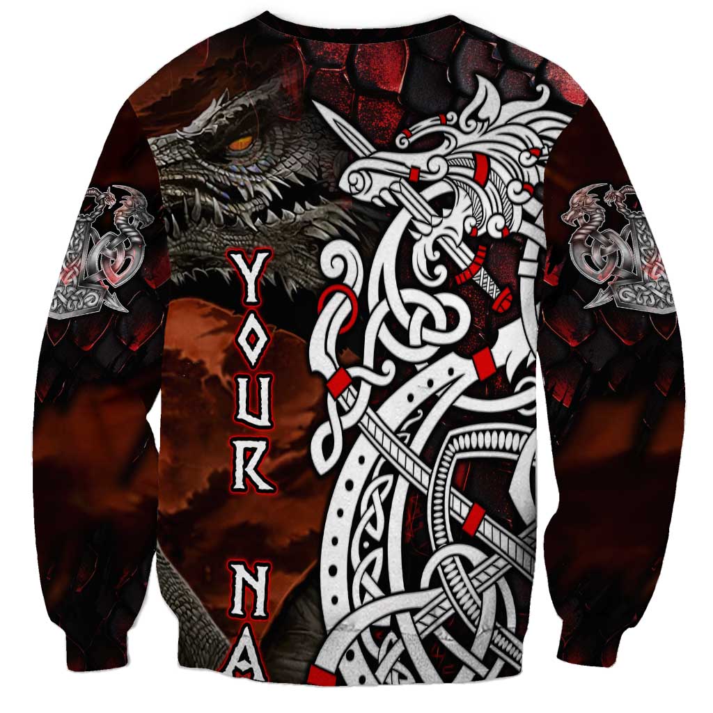 Viking Dragons Sweatshirt Norse Mythology - Wonder Print Shop