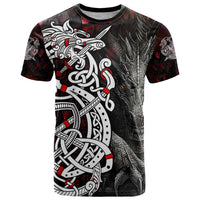 Viking Dragons T Shirt Norse Mythology - Wonder Print Shop