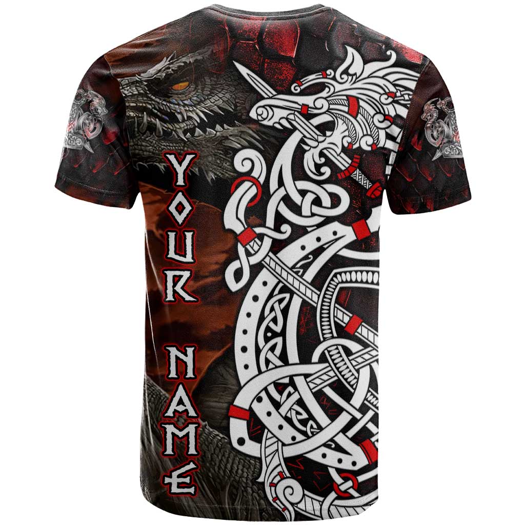Viking Dragons T Shirt Norse Mythology - Wonder Print Shop