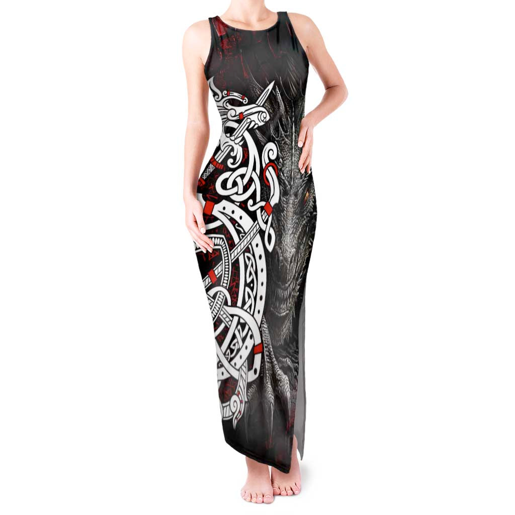 Viking Dragons Tank Maxi Dress Norse Mythology - Wonder Print Shop