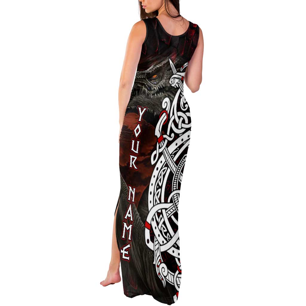 Viking Dragons Tank Maxi Dress Norse Mythology - Wonder Print Shop