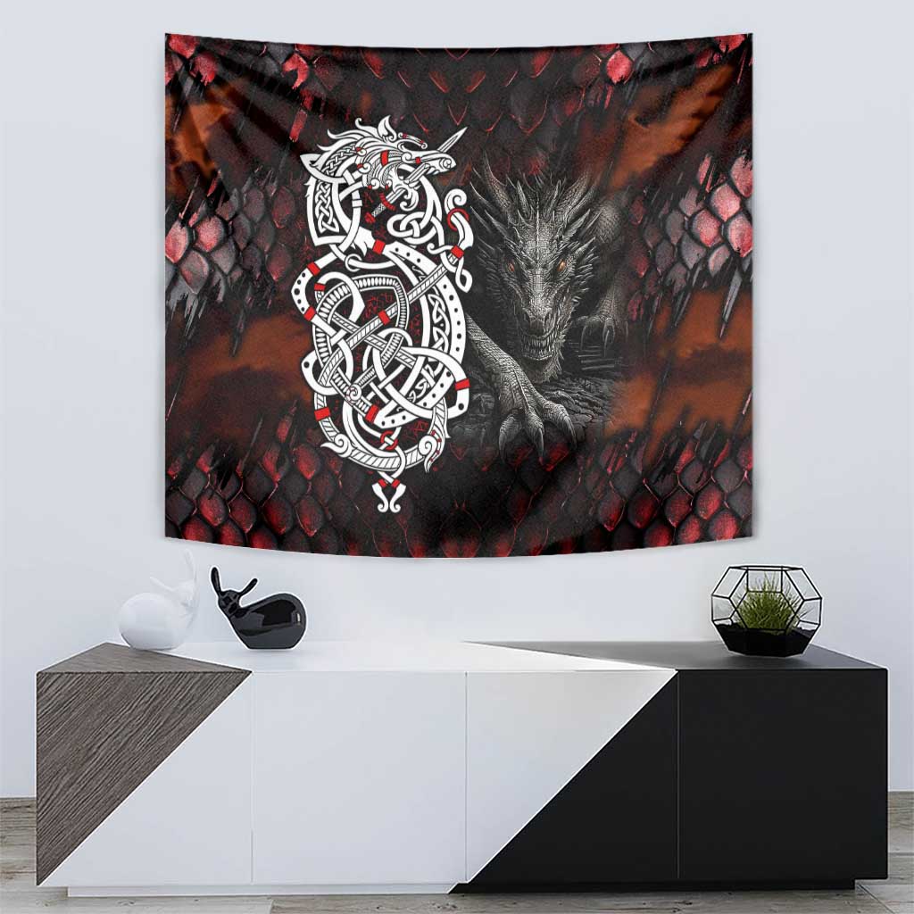 Viking Dragons Tapestry Norse Mythology - Wonder Print Shop