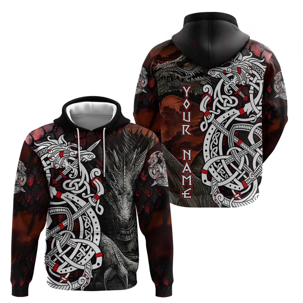 Viking Dragons Zip Hoodie Norse Mythology - Wonder Print Shop