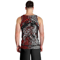 Viking Warrior And Viking Dragons Men Tank Top - Wonder Print Shop