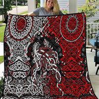 Viking Warrior And Viking Dragons Quilt - Wonder Print Shop