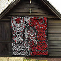 Viking Warrior And Viking Dragons Quilt - Wonder Print Shop