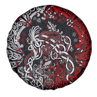 Viking Warrior And Viking Dragons Spare Tire Cover - Wonder Print Shop
