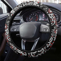 Viking Warrior And Viking Dragons Steering Wheel Cover - Wonder Print Shop