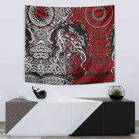 Viking Warrior And Viking Dragons Tapestry - Wonder Print Shop