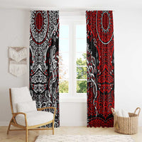 Viking Warrior And Viking Dragons Window Curtain - Wonder Print Shop
